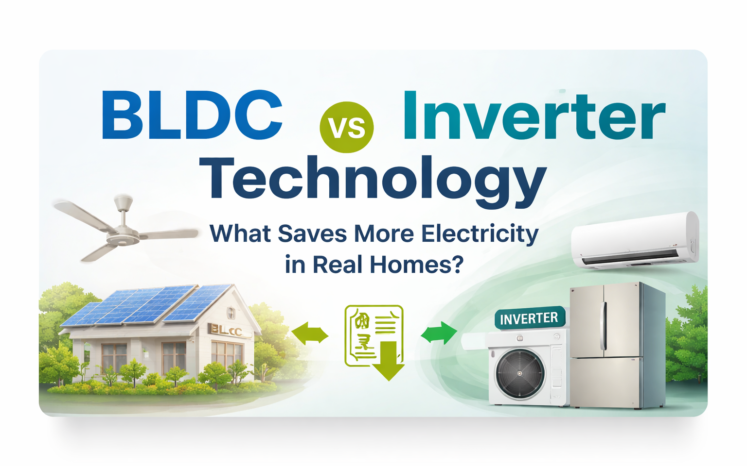 BLDC vs Inverter Technology: Which Saves More Electricity in Kerala Homes?