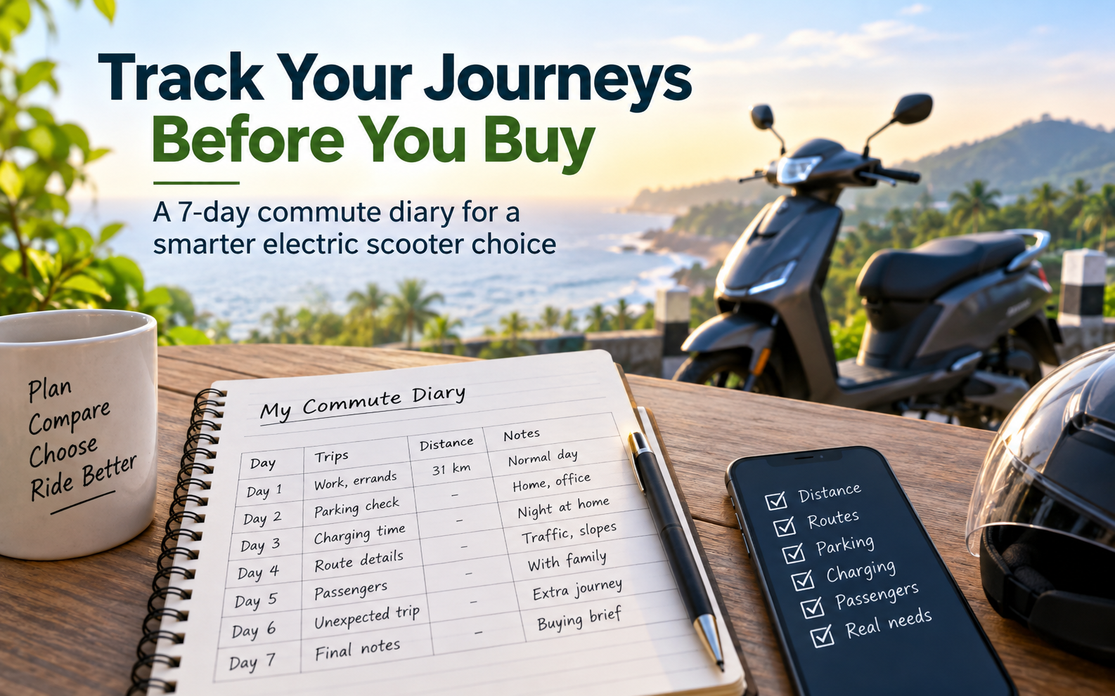 The Seven-Day Commute Diary: Prepare for Your First Electric Scooter