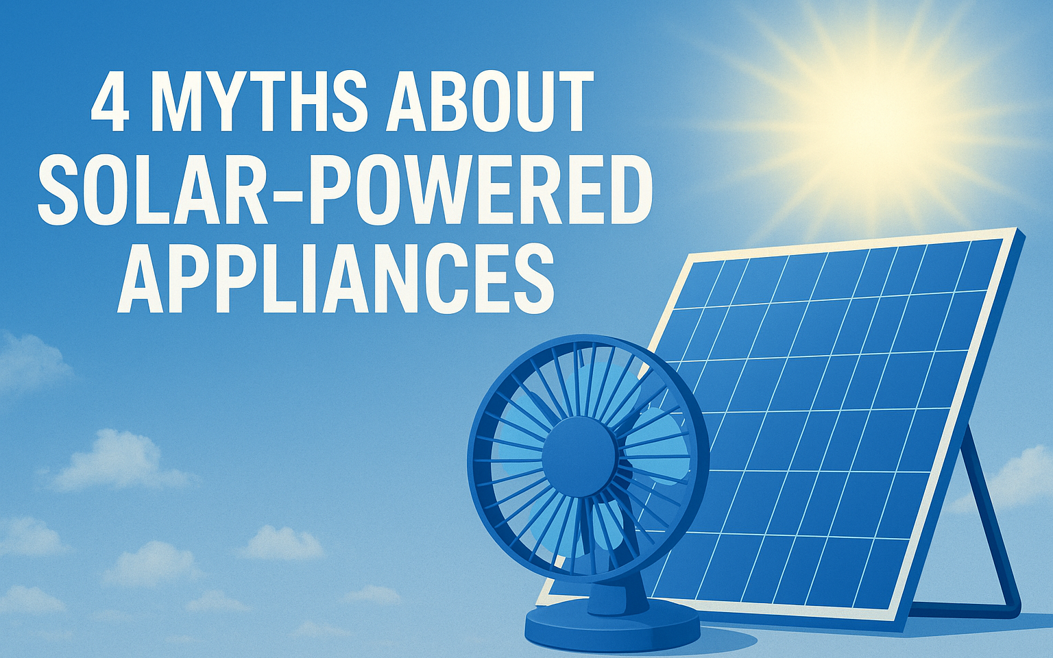 Shedding Light: 4 Common Myths About Solar-Powered Appliances