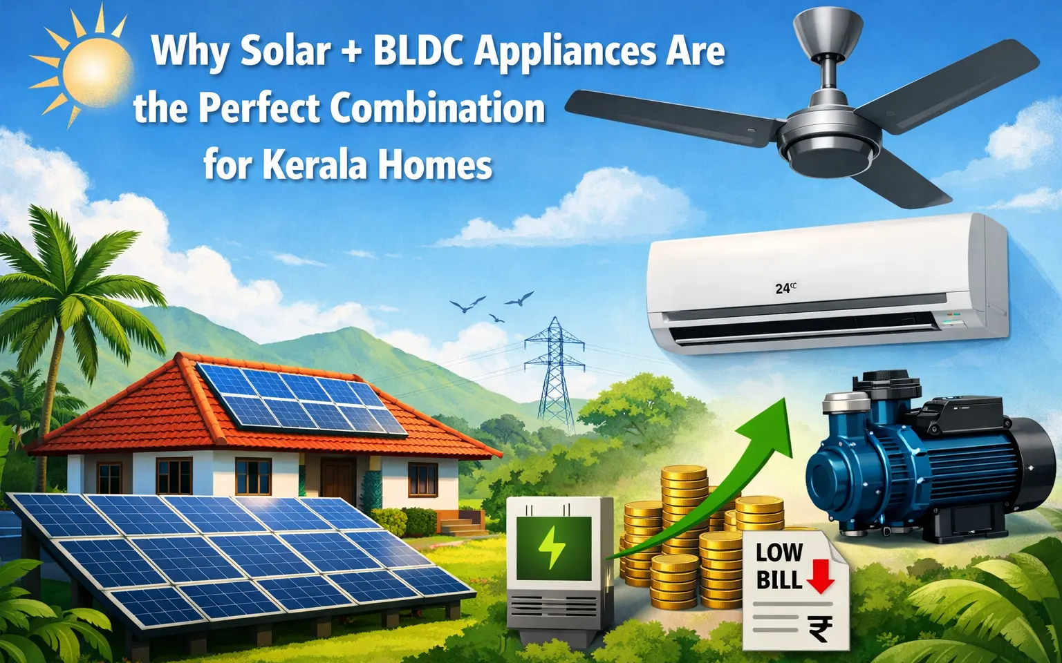 Why Solar + BLDC Appliances Are the Perfect Combination for Kerala Homes