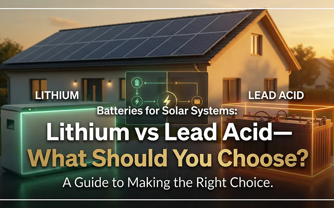 Batteries for Solar Systems: Lithium vs Lead Acid – Which Is Better for Kerala Homes?