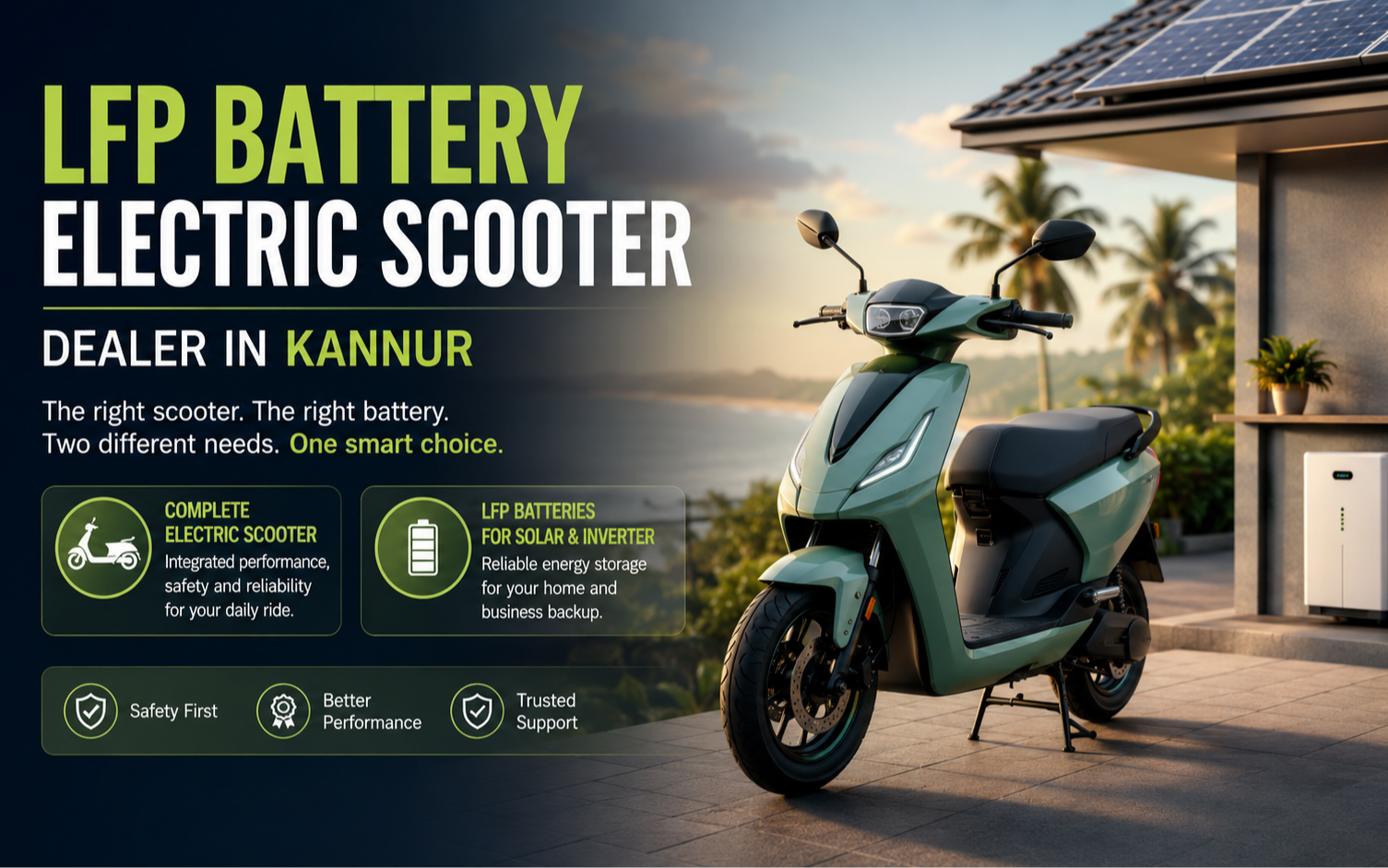 Best LFP Battery Electric Scooter Dealer Kannur | Guide