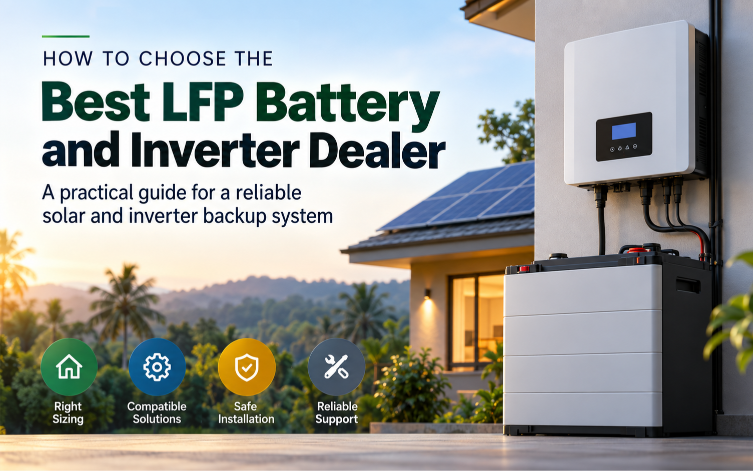 Best LFP Battery and Inverter Dealer: Compatibility and Sizing Guide