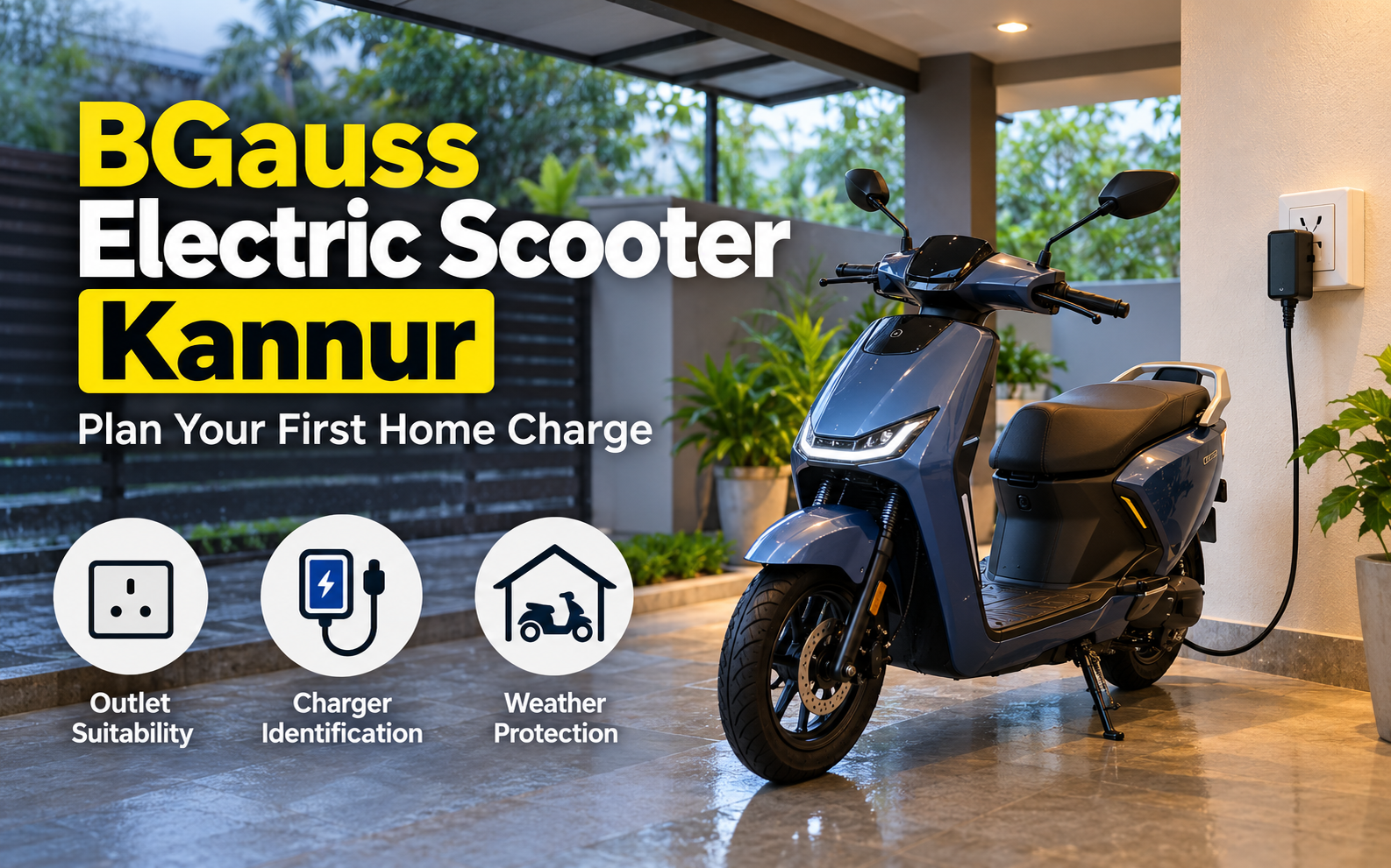 BGauss Electric Scooter Kannur: Plan Your First Home Charge