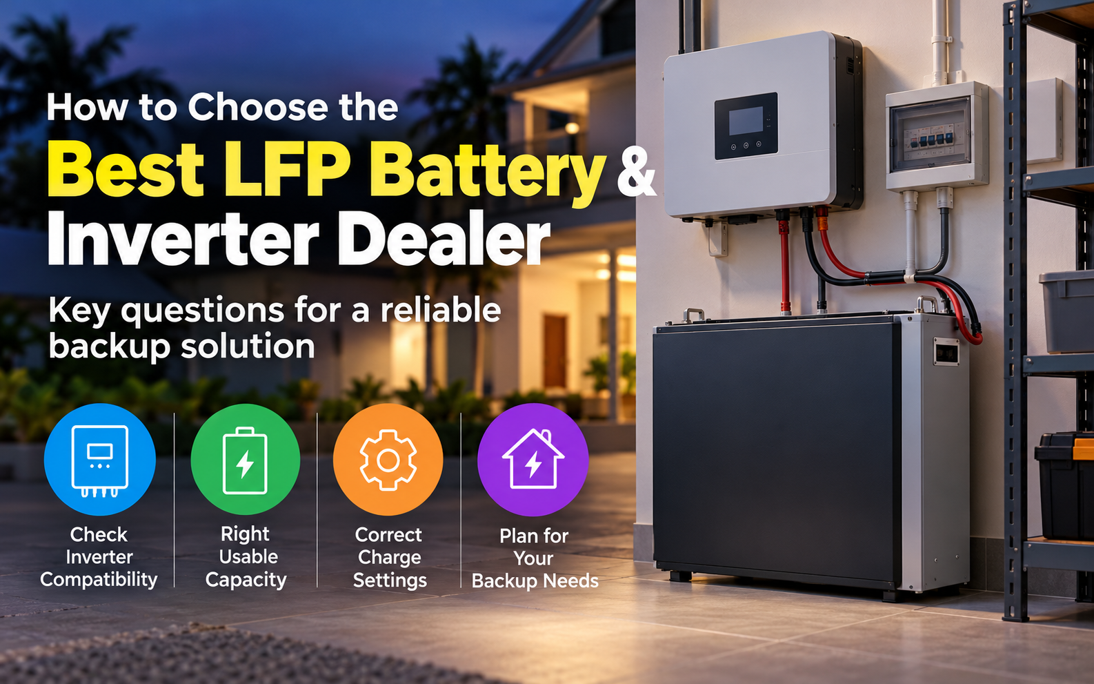 LFP Battery and Inverter in Kannur: Check Compatibility Before Buying